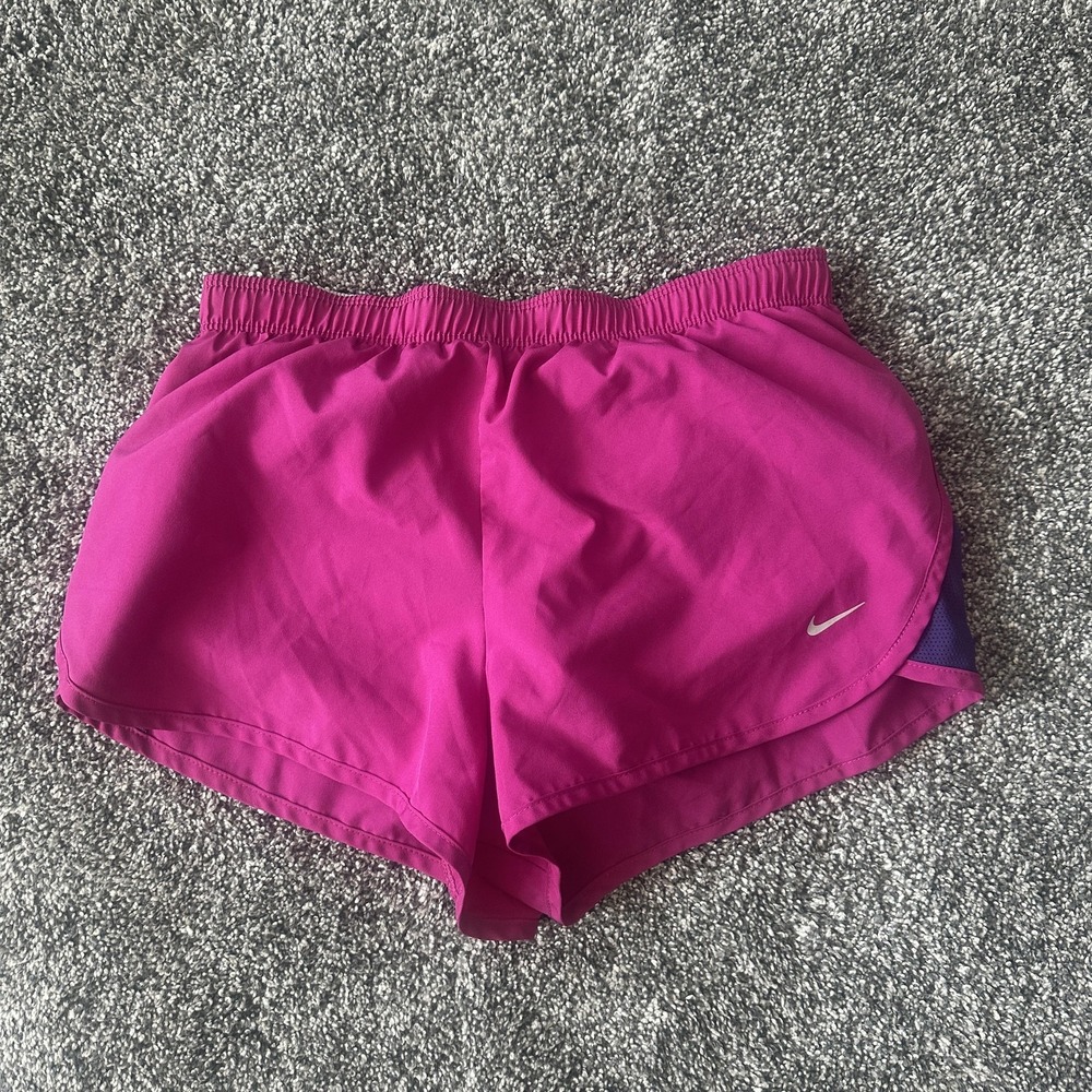 Nike Shorts Womens XS Pink Purple Dri-FIT Tempo‎ Running Athletic Mesh Lined